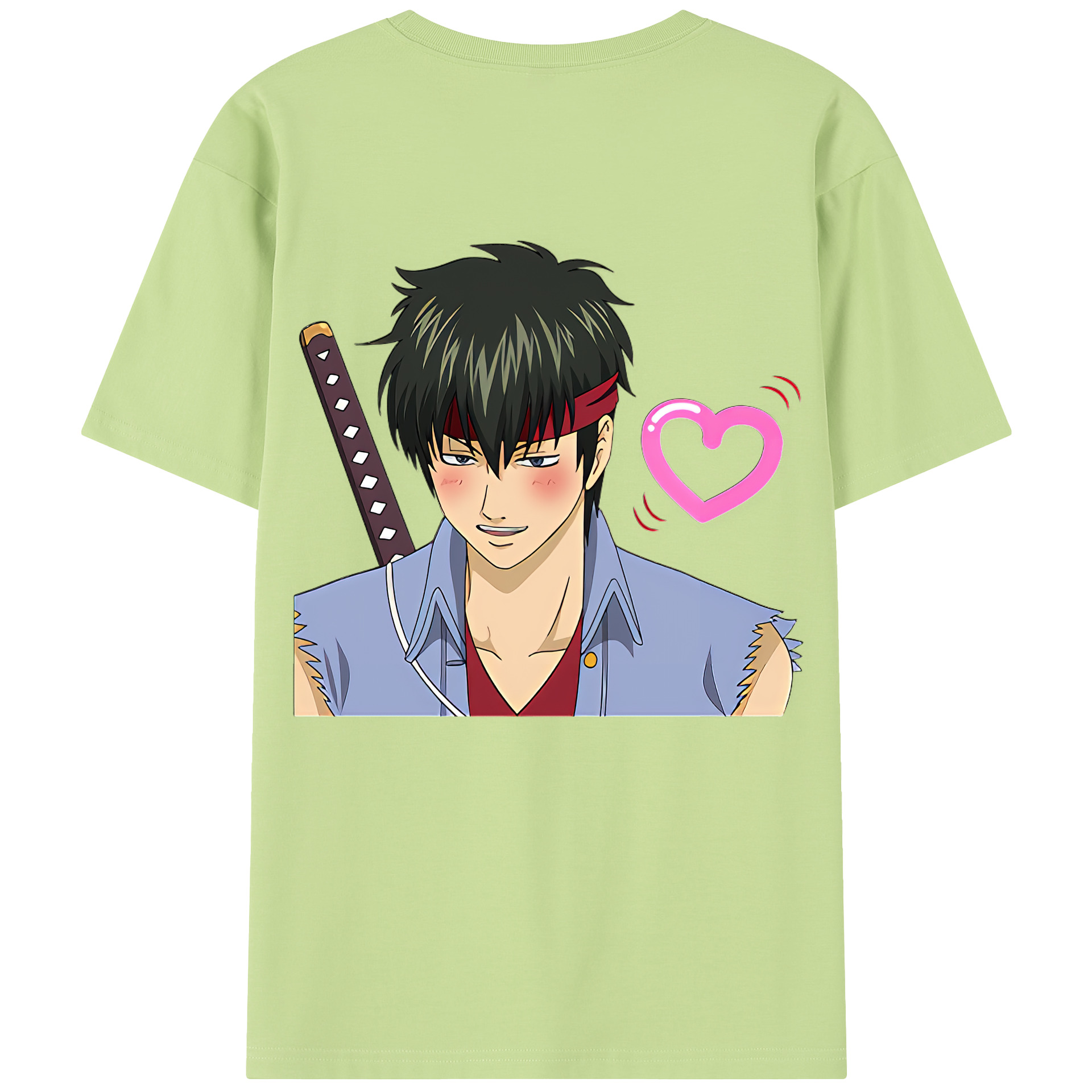 （画像用） ぎんたま 坂田銀時（さかたぎんとき） 神楽 志村新八（しむら しんぱち） GINTAMA Sakata Gintoki Kagura Shimura Shinpachi 綿100％半袖Tシャツ（背面プリント）